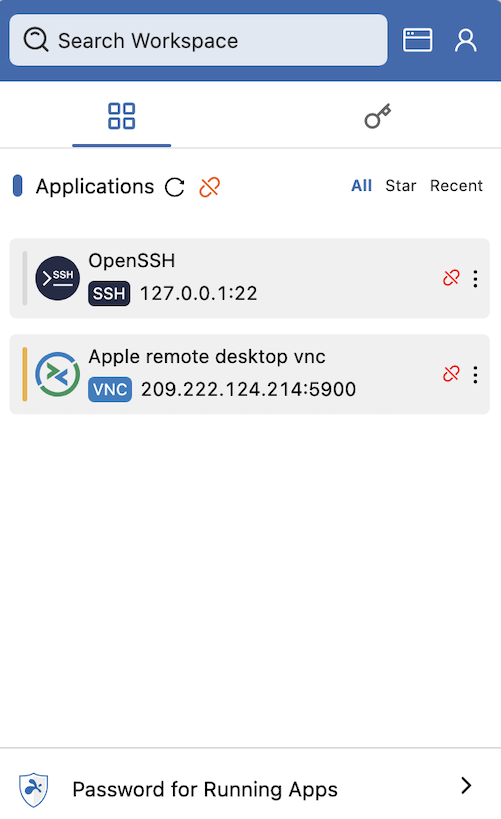 Applications catalog