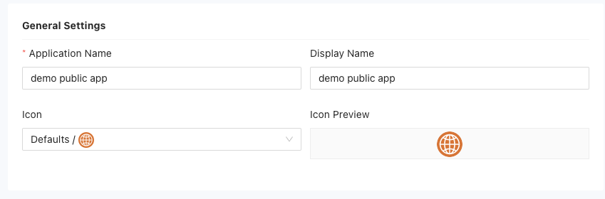 General settings