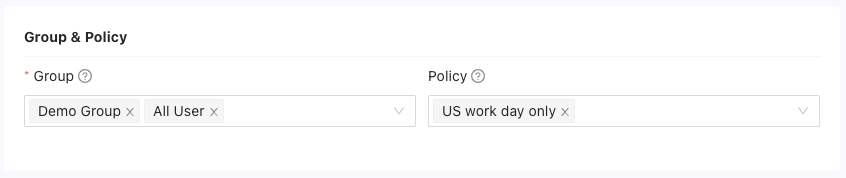 Set entritlement and policy